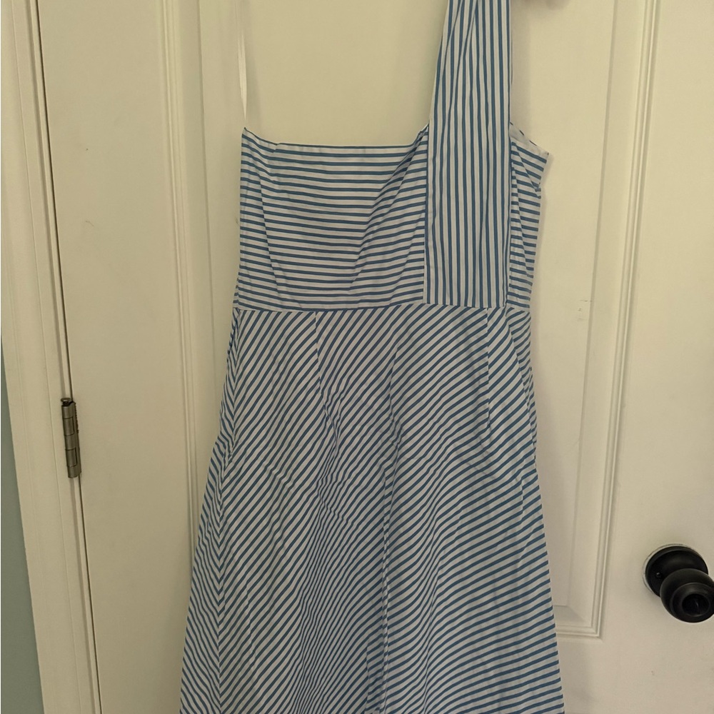 Banana Republic Blue and White Striped Dress